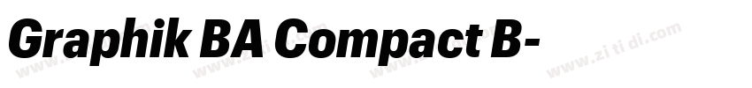 Graphik BA Compact B字体转换